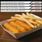Mozzarella Sticks with Fries